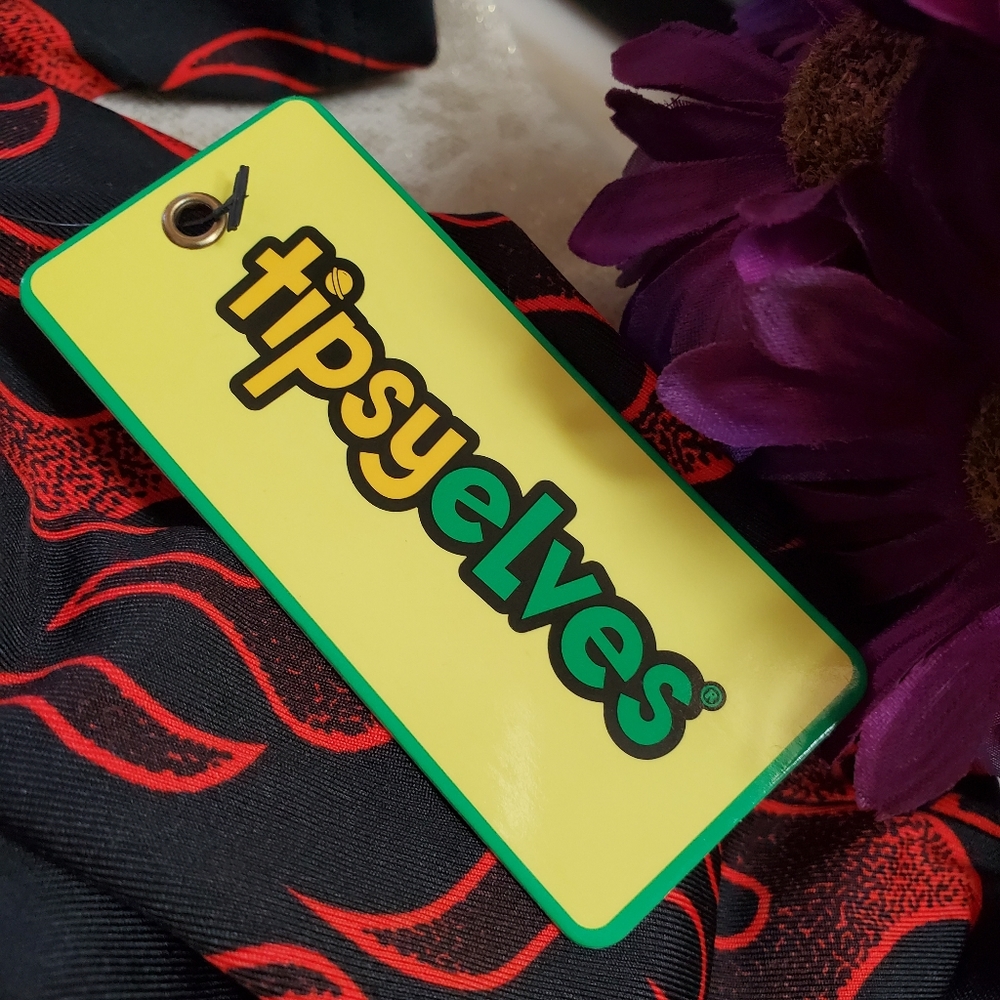 TIPSY ELVES DEVIL FLAME LEGGINGS SzM NWT - Picture 3 of 7
